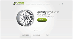Desktop Screenshot of platinumpowdercoatinginc.com