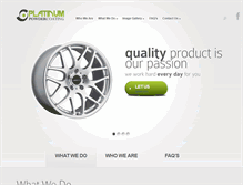 Tablet Screenshot of platinumpowdercoatinginc.com
